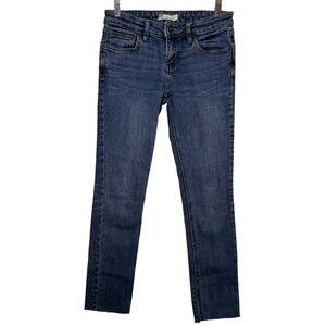 Free People Raw Split Hem Blue Jeans Sz. 25